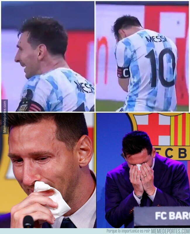 1141642 - Es muy curioso que los momentos más triste y felíz de la carrera de Messi ocurrieran en menos de un mes