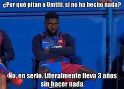 Enlace a Umtiti sigue alcanzando puntos más y más hondos
