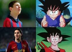 Enlace a La vida de Messi y Goku totalmente paralela
