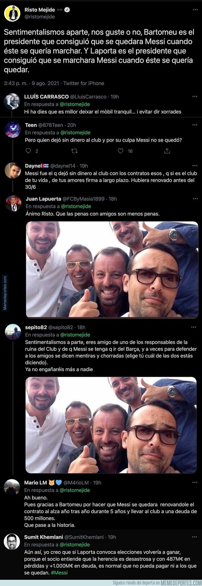 1141766 - Risto Mejide la lía por completo con este mensaje contra Laporta por la salida de Messi