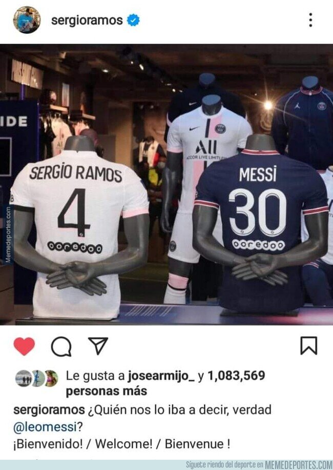 1141945 - Ramos dándole la bienvenida a Messi