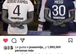 Enlace a Ramos dándole la bienvenida a Messi