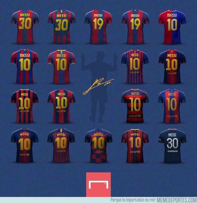 1142377 - Todas las camisetas de Leo Messi