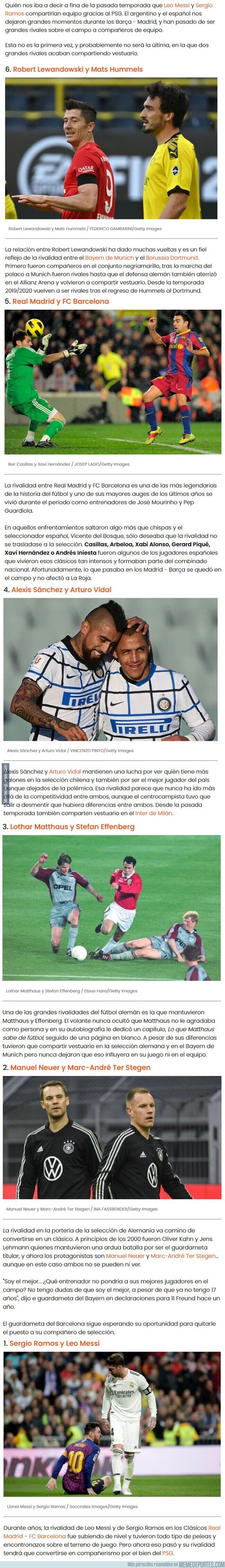 1142384 - Lista de grandes rivales que terminaron jugando juntos para la sorpresa de todos