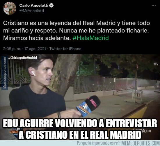 1142399 - Solo Edu Aguirre ve a Cristiano en el Madrid
