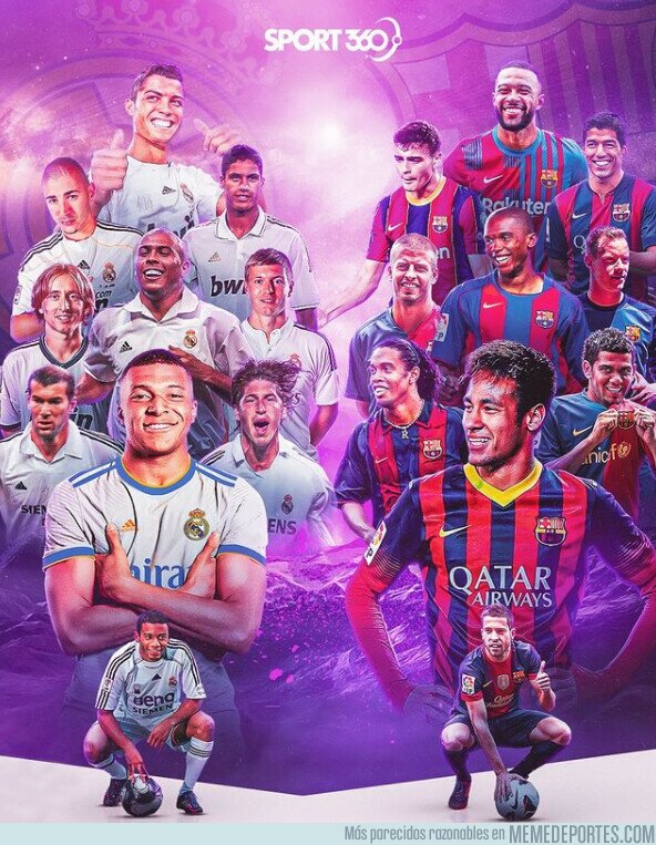 1142584 - Los mejores 11 fichajes de Barça y Madrid en este siglo