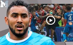 Enlace a Ultras del Niza le lanzan una botella a Dimitri Payet. El jugador del Olympique de Marsella la devuelve a la grada y decenas de aficionados SALTAN AL CAMPO para agredirles