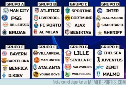 1142993 - Así quedan los grupos de la Champions
