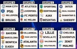 Enlace a Así quedan los grupos de la Champions