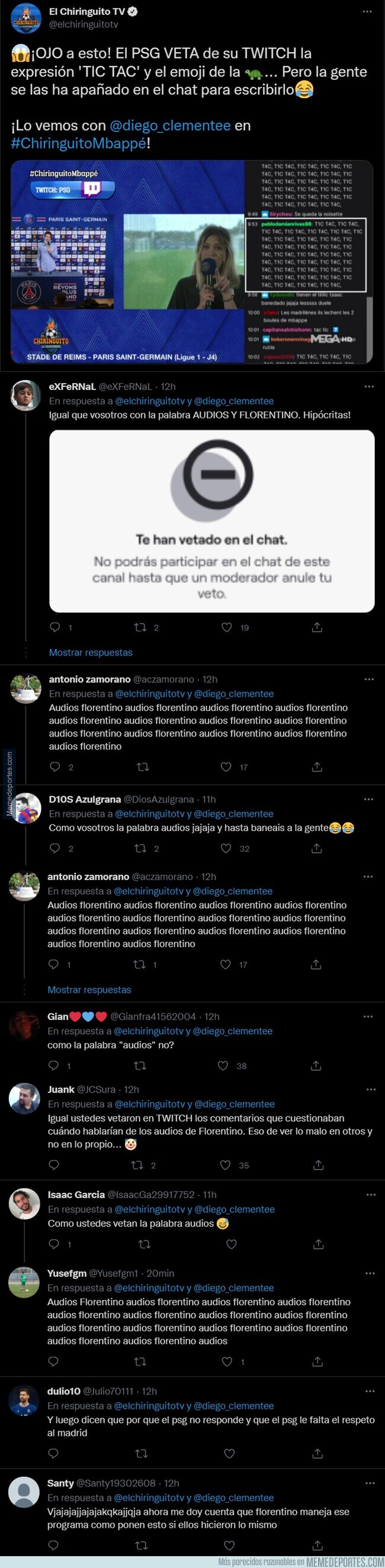 1143241 - Tremendo: En El Chiringuito están llorando por esto que está haciendo el PSG  en su cuenta de Twitch
