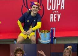 Enlace a Y aquí la lista de todos los títulos de Griezmann con el Barça. Brutal.