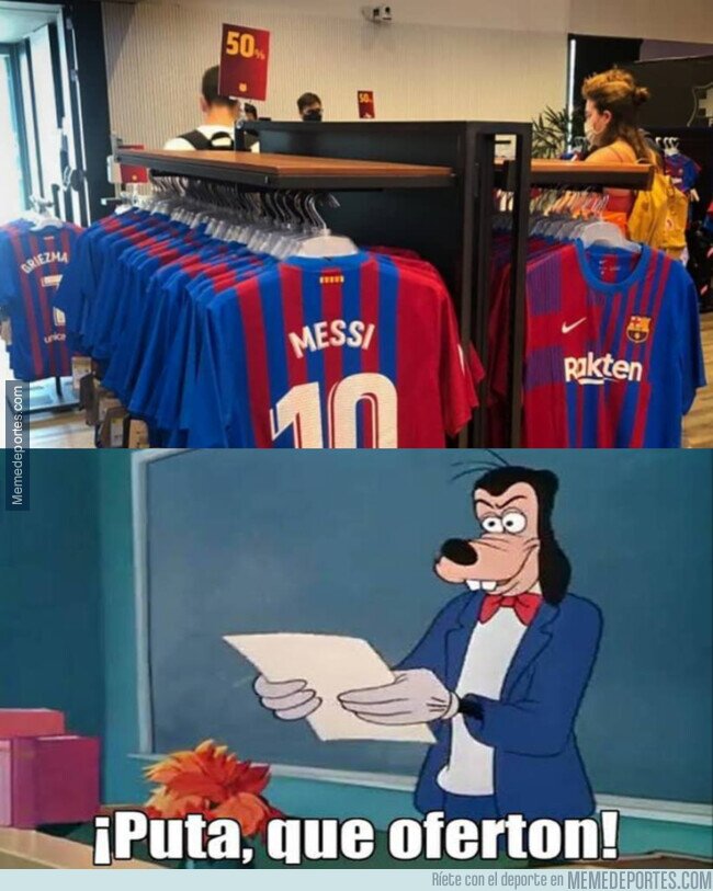 1143685 - El Barça vende a mitad de precio las camisetas de Messi y Griezmann