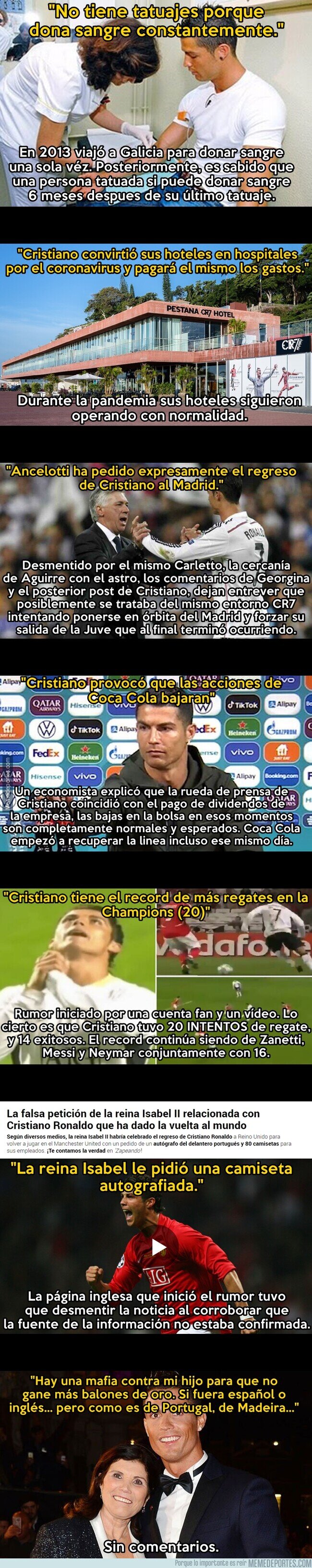 1143915 - 7 fake news sobre Cristiano y que todo el mundo creyó sin contrastar