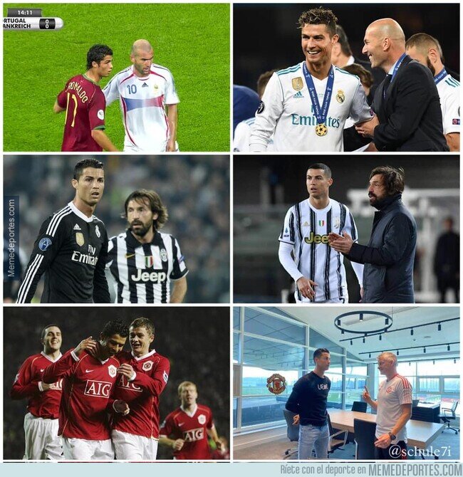 1143929 - Si Cristiano es entrenado por otro ex-colega, reclama una gaseosa gratis