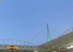 Enlace a Este gato está a punto de caerse de la grada de este estadio, atento al final