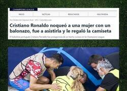 Enlace a Ha costado, pero ya tengo el autógrafo de Cristiano