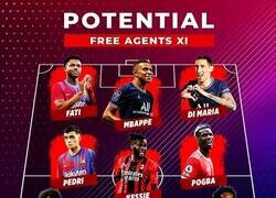 Enlace a El 11 ideal de jugadores que quedan libres el próximo verano
