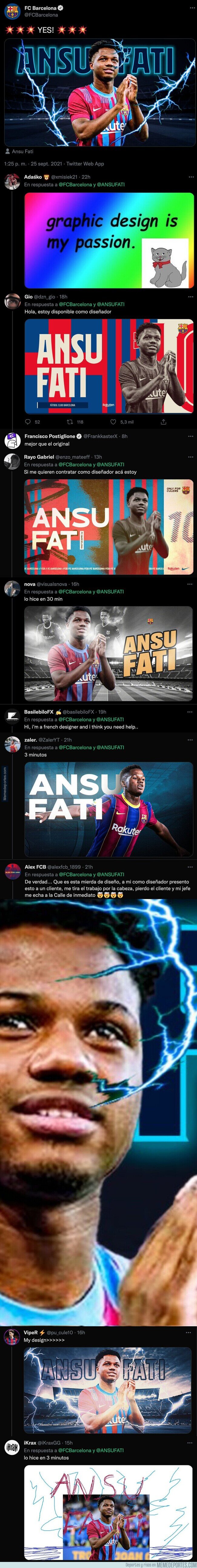 1145280 - Todo el mundo se está riendo del Barça tras informar con este diseño de m*erda que vuelve Ansu Fati