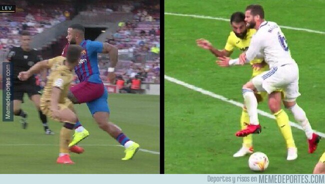 1145294 - Uno de los dos fue pitado como penalti y el otro no