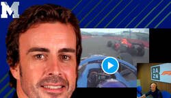 Enlace a Fernando Alonso logra un adelantamiento a Checo Pérez que se pierde la realización de la carrera y vuelve loco a Antonio Lobato