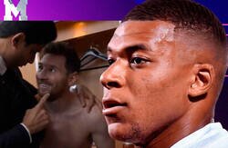 Enlace a Atención a la diferencia de saludo de Al-Khelaïfi a Messi y a Mbappé tras ganar al City