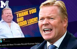 Enlace a Este usuario de Twtiter promete hacer más gordo a Koeman por cada 25 likes y termina haciendo el hilo más legendario de todo Twitter