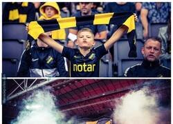 Enlace a El AIK Solna convierte a este pequeño fan apasionado en espectacular tifo
