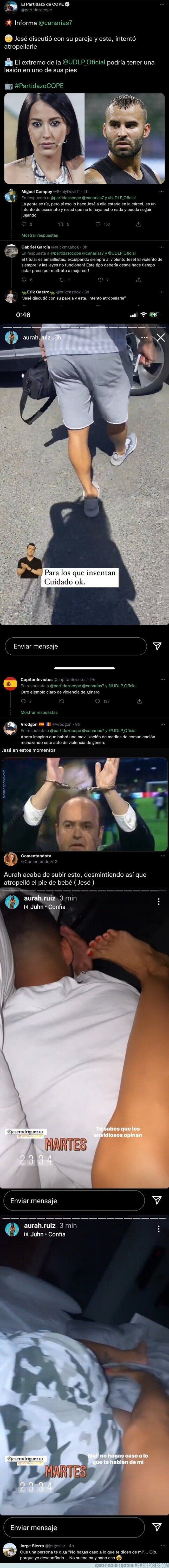 1146618 - Surrealismo en estado puro por el incidente que podría haber sucedido entre Jesé y su pareja Aurah