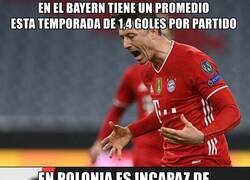 Enlace a Las diferentes cifras goleadoras de Lewandowski en Bayern y Polonia que preocupan y mucho