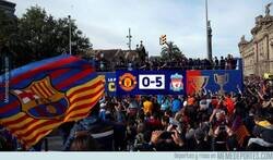 Enlace a Los culés ya celebran en canaletas su primer título de la temporada