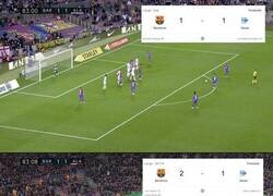 Enlace a Muy curioso: Hace 3 años, con el marcador igual, contra el mismo rival y mismo minuto. Solo que aquella vez si fue gol.