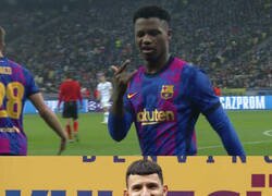 Enlace a La dedicatoria de Ansu al Kun en su gol