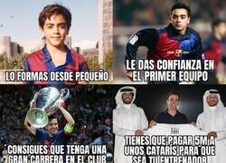 Enlace a El camino de Xavi en el Barça