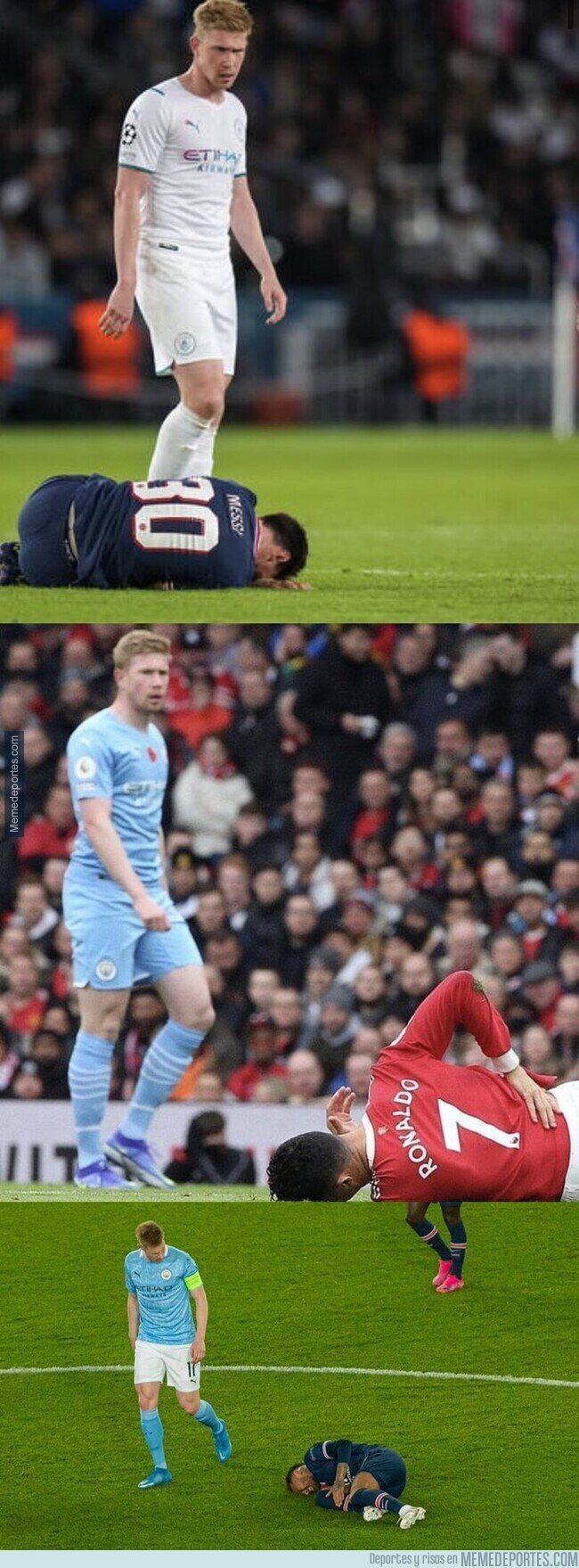 1148334 - La indiferencia total de De Bruyne al ver un jugador en el suelo