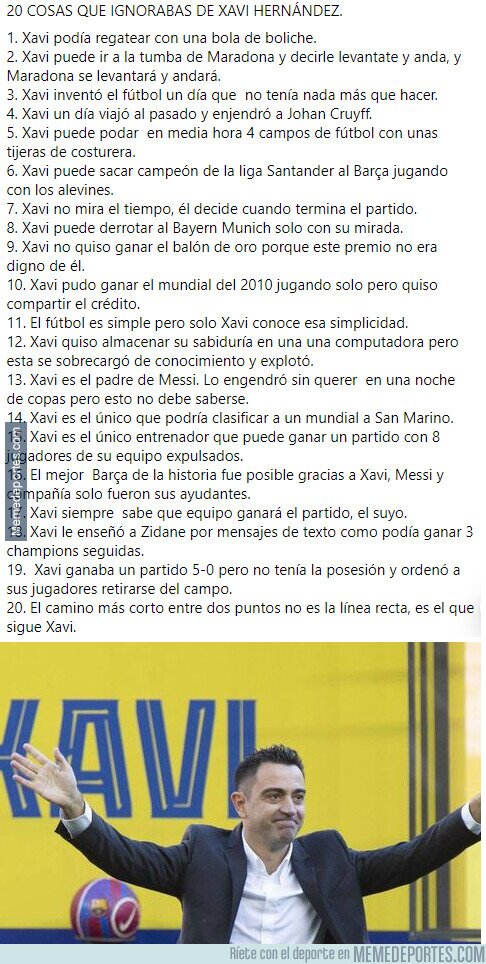 1148450 - 20 cosas que no sabías de Xavi Hernández.