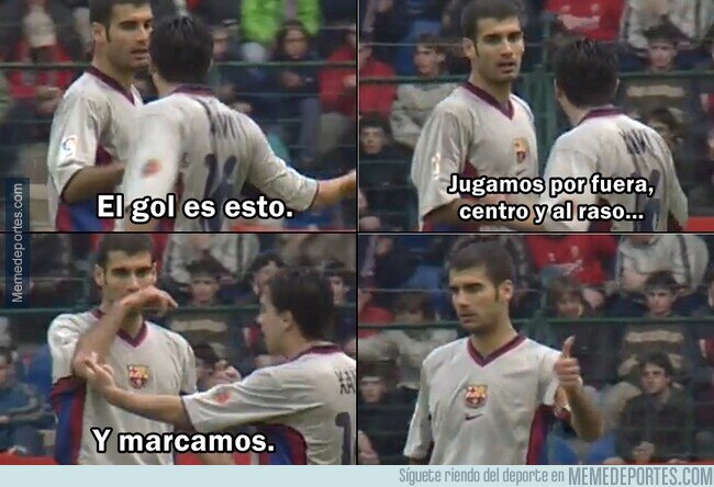 1148481 - Develada aquella charla de Xavi a Pep