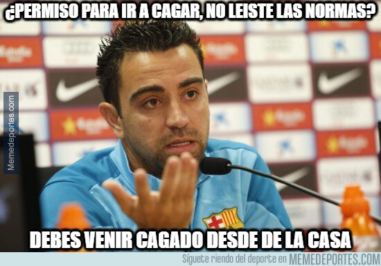 1148532 - Xavi es muy estricto con las normas
