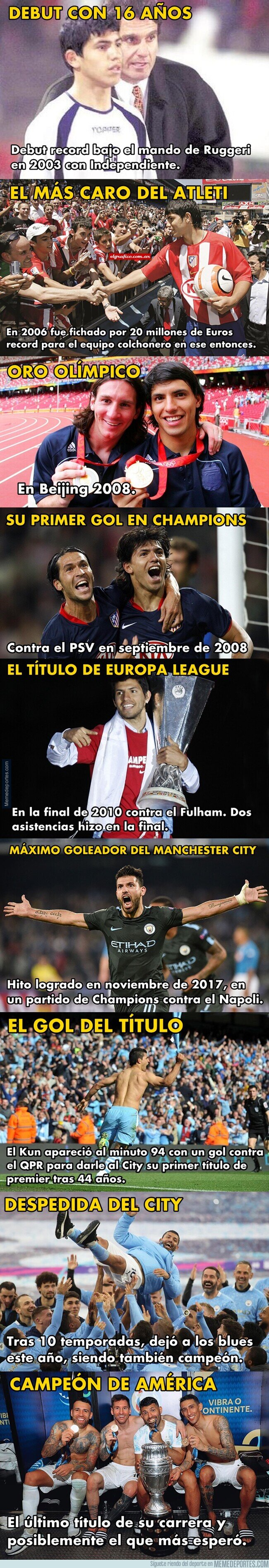 1149186 - 9 grandes momentos en la carrera del Kun Agüero