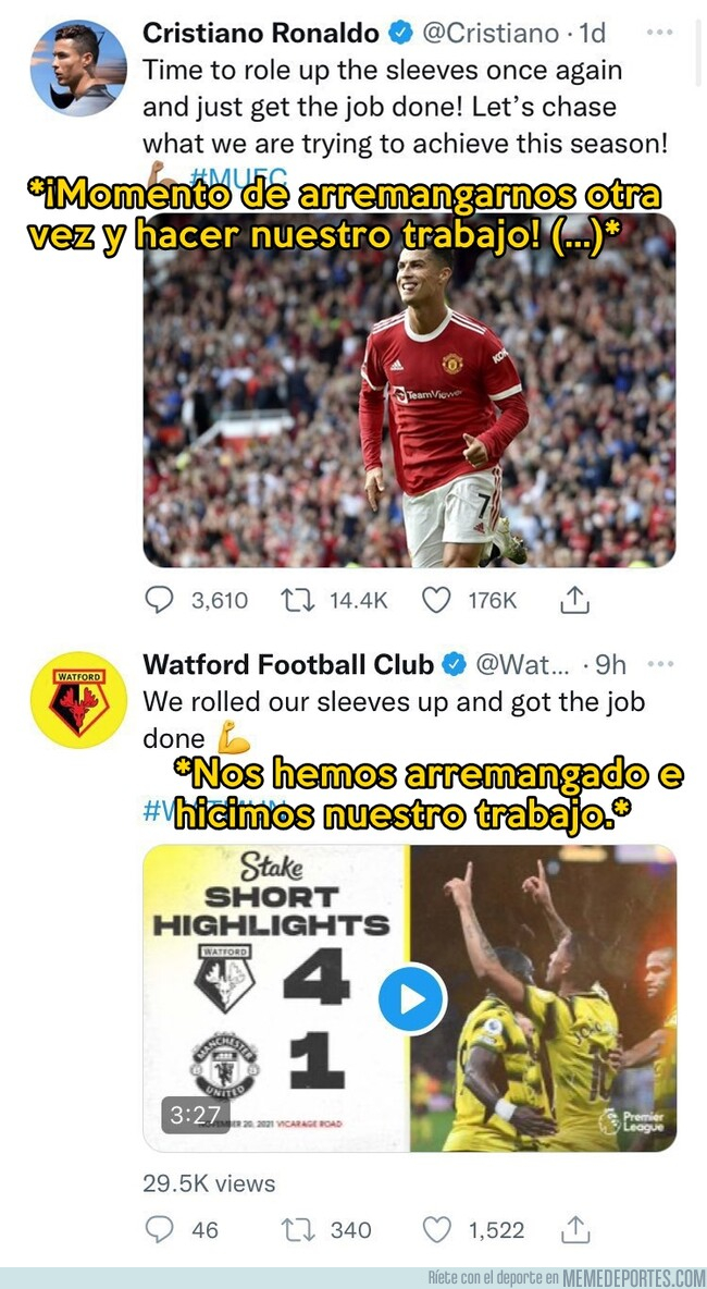1149341 - La cuenta del Watford se mofa de Cristiano
