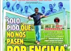 Enlace a Xavi en la previa contra el Bayern...