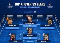 Enlace a El 11 ideal de jugadores de la Champions mayores de 33 años