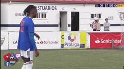 Enlace a Javi Balbao demostrando su gran calidad en este partido de periodistas