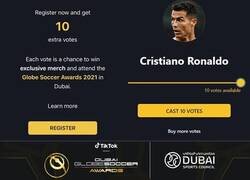 Enlace a Escándalo mundial para regalarle premios a Cristiano