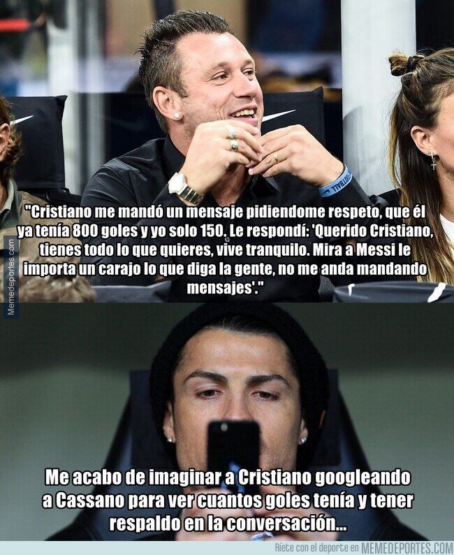 1150200 - Cristiano es de los mejores jugadores que he visto. Y de los más inseguros también.