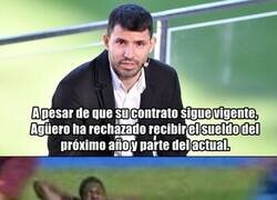Enlace a Agüero, caballero hasta el último momento