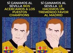 Enlace a Pobre aficionado del Barça, ni ganando este año son felices