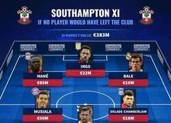 Enlace a El 11 que tendría el Southampton si no hubiera dejado salir a sus estrellas