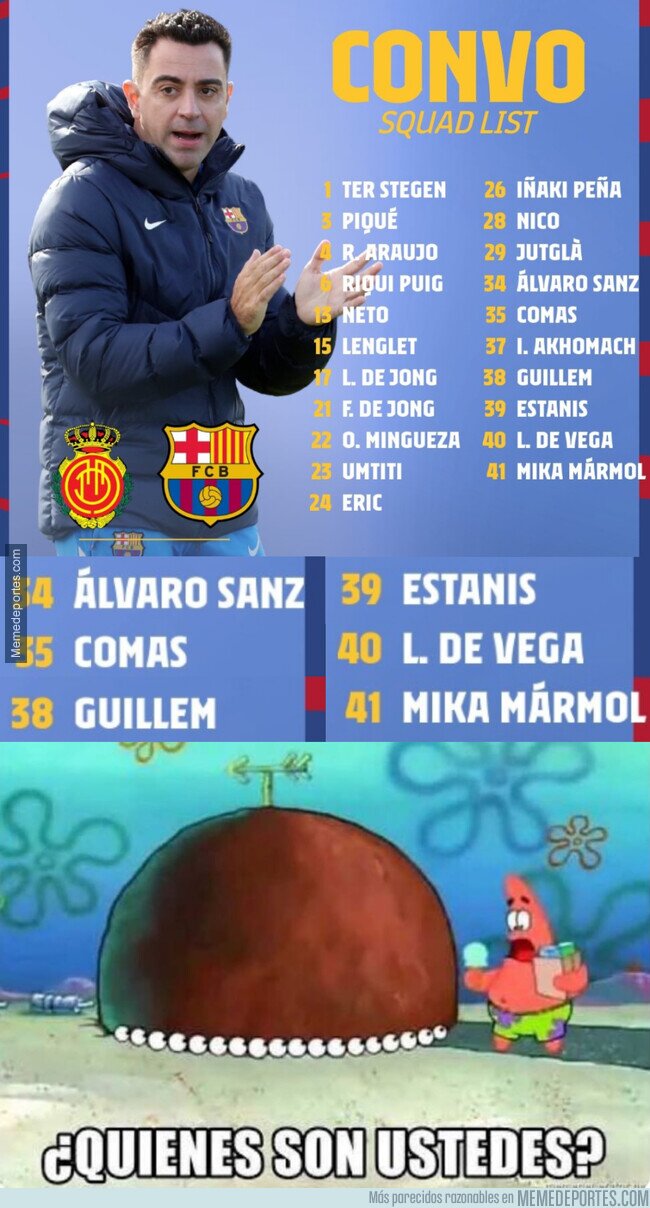 1152228 - Mucha cara nueva en la convocatoria del Barça