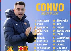 Enlace a Mucha cara nueva en la convocatoria del Barça