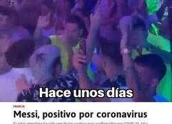Enlace a Messi, positivo en Covid